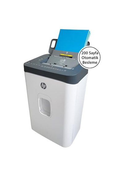 Hp Oneshred Auto 200cc Otomatik Beslemeli 200 Sayfa Evrak İmha Makinesi-p4-çapraz Kesim-4,3x12mm-28lt