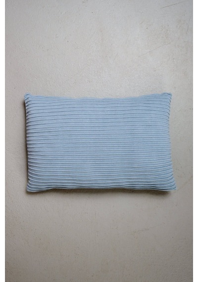Peraluna Free Pıllow %100 Organik Pamuk Triko Yastık Kılıfı 60x40 Cm Açık Mavi - Açık Mavi