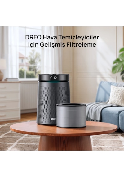 DREO Macro Ap606 Uyumlu Hava Temizleyici Filtresi True Hepa + Karbon Filtre, %99,97 Filtreleme Diğer