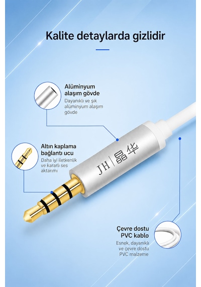 3.5mm Trrs Aux Ses Uzatma Kablosu 1.2 Metre, 4 Kutuplu Erkek Dişi Stereo Mikrofon Destekli Jack Kablo, Telefon Tablet Bilgisayar Araç Uyumlu, Altın Kaplama A320d 3.5mm Trrs Aux Ses Uzatma Kablosu 1.2 Metre, 4 Kutuplu Erkek Dişi Stereo Mikrofon Destekli Jack Kablo, Telefon Tablet Bilgisayar Araç Uyumlu, Altın Kaplama A320d