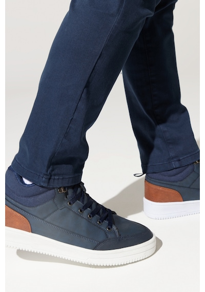 Ac&co / Altınyıldız Classics Erkek Lacivert-beyaz Kışlık Rahat Taban Spor Sneaker Lacivert - Beyaz