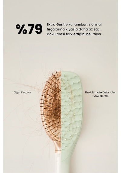 The Ultimare Detangler Extra Gentle Green Ekstra Hassas Saç Dökülmesine Karşı Fırça - Tarak 10212-001-1