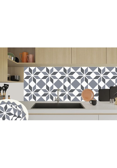 Tink Kendinden Yapışkanlı Geometrik 01 Desenli Pvc Karo 30x30 Cm