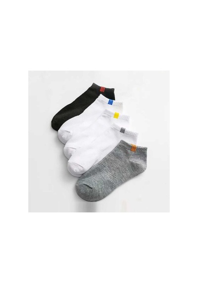 Worthy Socks 5'li Patik Bilek Çorap 5 Çift Lastik Kare