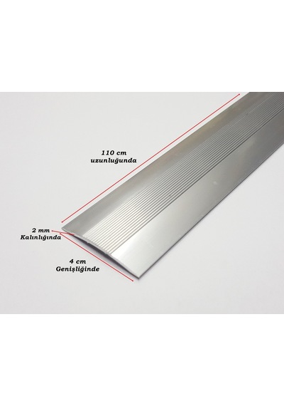 Alüminyum Kapı Eşik Profili Zemin Parke Profili 4 Cm X 110 Cm Gri 161523362