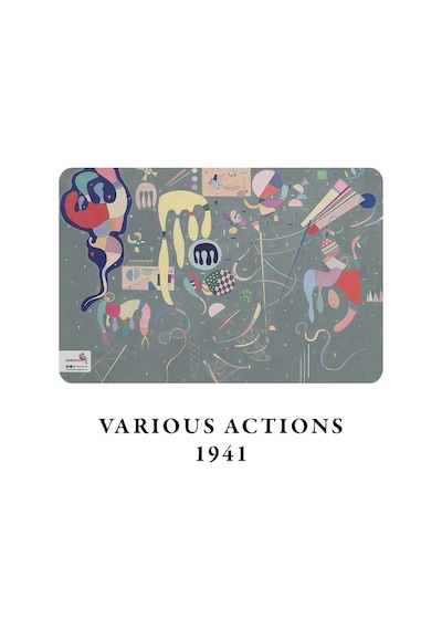 Great Synthesis Series - A5, Wassily Kandinsky 4'lü Defter Seti I, Çizgisiz, Toplam 256 Sayfa, Çok Renkli