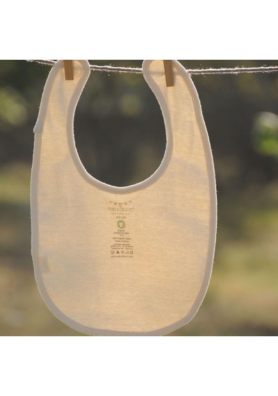 Naturaborn GOTS Organik Sertifikalı Bebek Mama Önlüğü Mavi