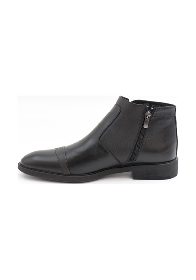 Nesilshoes Nesil Shoes Thrtrk 2301-2 Siyah Hakiki Deri Kauçuk Taban Erkek Bot
