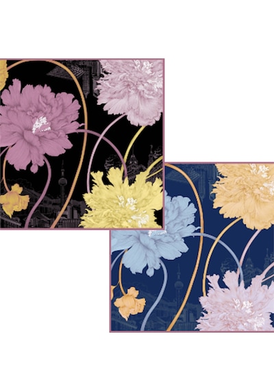 Deserto Fashion İpek Twill Eşarp 2026 Avantgarde Serisi Çift Taraflı İpek 90x90-2935 Çok Renkli