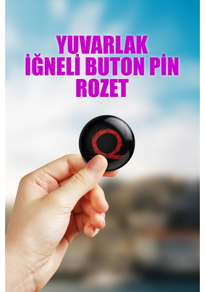 God Of War Kratos Video Oyun Bilgisayar Oyunu Çanta Süsü Rozet İğneli Buton Rozet Seti 1 Adet Çok Renkli