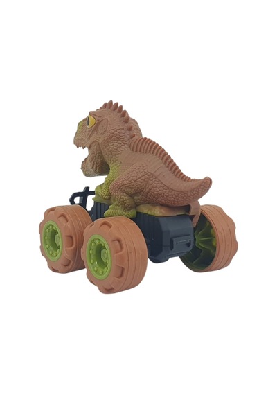 Sürtmeli Dinazor Arabalar 12 Cm - H-20 - Stegosaurus -kahverengi Çok Renkli