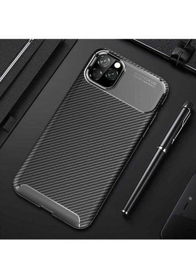 Apple Uyumlu iPhone 11 Pro Kılıf Zore Negro Silikon Kapak Siyah