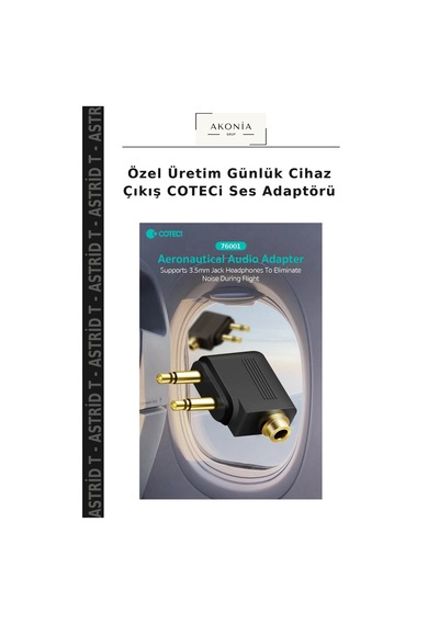 Özel Üretim Günlük Cihaz Çıkış Coteci Ses Adaptörü