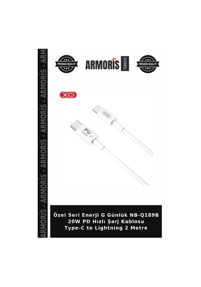 Özel Seri Enerji G Günlük Nb-q189b 20w Pd Hızlı Şarj Kablosu Type-c To Lightning 2 Metre