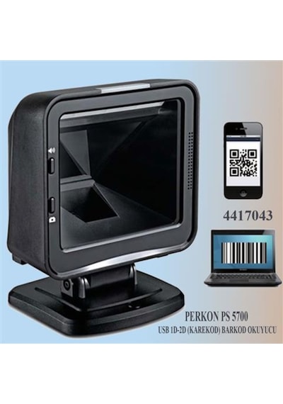 Perkon Ps5700 Usb 1D-2D (Karekod) Masa Tipi Barkod Okuyucu