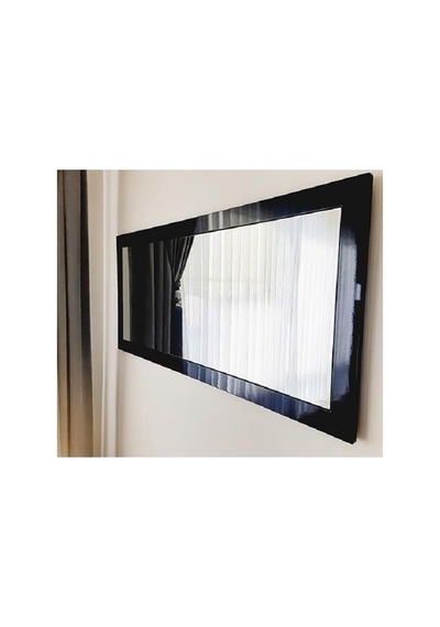 Dfn Wood Mdf Dikdörtgen Siyah Duvar Salon Boy Aynası 130x60 Cm Çok Renkli