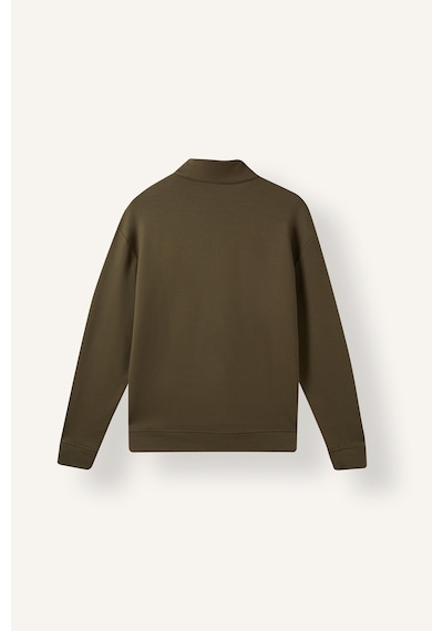Defacto Standart Fit Dik Yaka Yarım Fermuarlı Basic Sweatshirt I0571ax26wnkh447 Haki-kh447