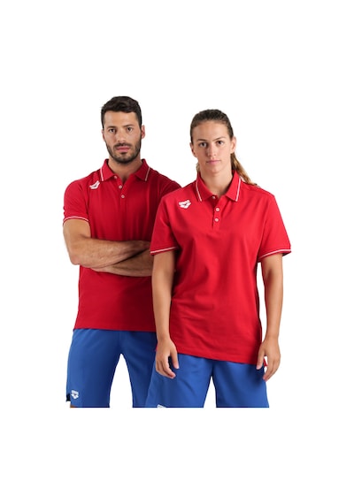 Arena Team Poloshırt Solıd Cotton Unisex Kirmizi
