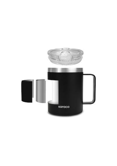 Karaca Thermal Çelik Mug 350 Ml Siyah