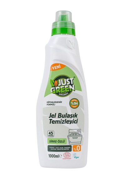 Just Green Organic Bulaşık Makinesi Jeli 45 Yıkama 1 L 2 Adet