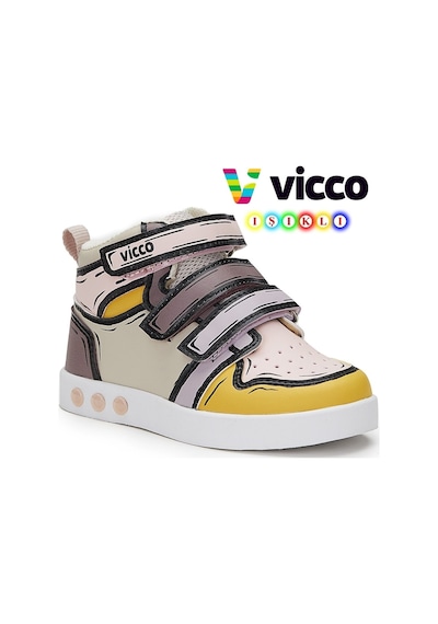 Vicco Dali Işıklı Ortopedik Taban Çocuk Boğazlı Spor Ayakkabı 001