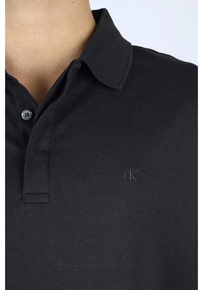 Calvin Klein Lv04ld233 Ls Luxe Nterlock Cotton Erkek Polo Tişört Siyah