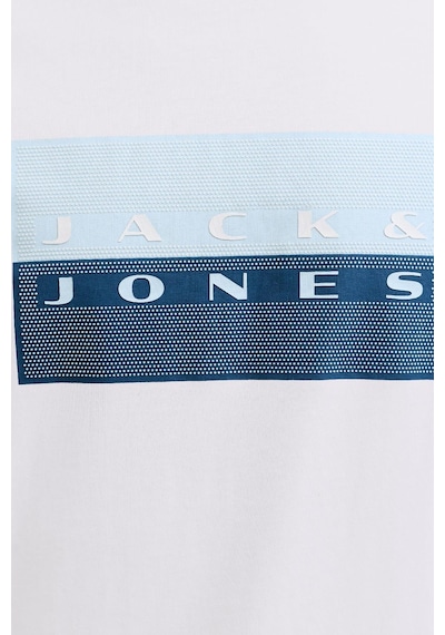 Jack & Jones Jcofusıon Dots Prınt Tee Ss Crew Sn Beyaz