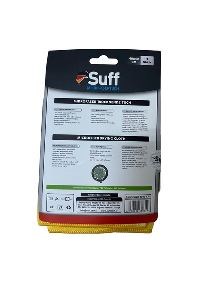 Kadife Çiçeği Mikrofiber Kurulama Bezi 40 X 40 Cm, Sarı
