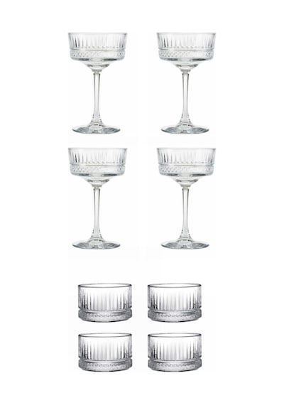 Elysia 440436 4 Lü Ayaklı Bardak + 530038 4 Lü 235 Cc Kase Set
