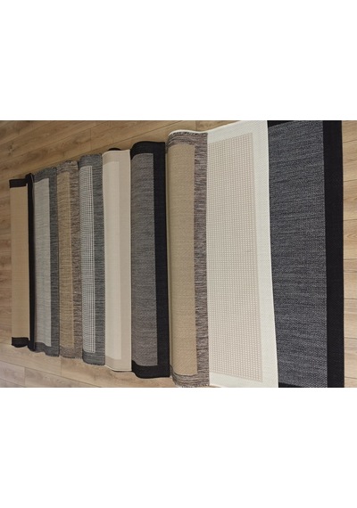 Çam Halı Sisal 9509 Bej Bordürlü Jüt Sisal Kilim - 100x200