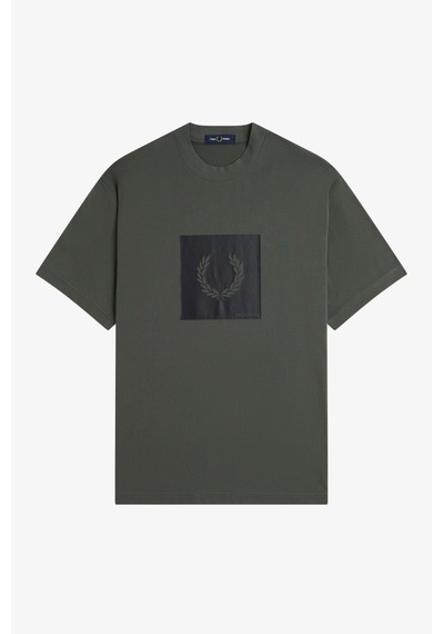 Fred Perry M2404 Box Graphic Erkek Tişört Yeşil