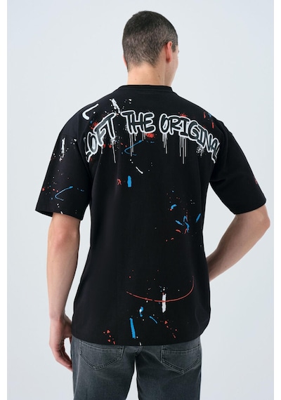 Loft Lf2040124 Erkek Kısa Kollu T-shirt Siyah