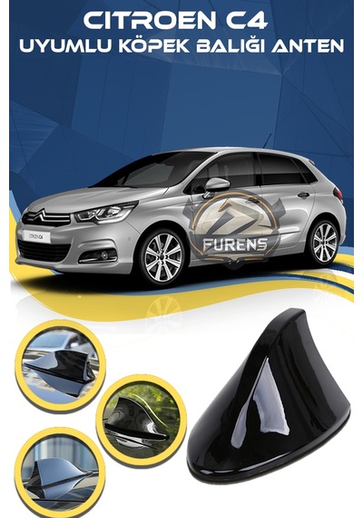 Citroen C4 Uyumlu Oto Balık Sırtı Anten Elektrikli Köpekbalığı Balina Tavan Anten
