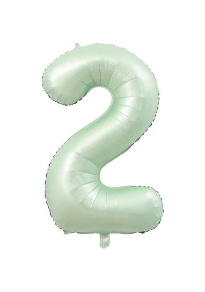 Yeşil 2 Rakam Folyo Balon 76cm Yeşil