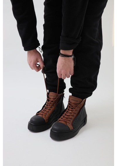 Chekich Ch167 Gst Blazer Erkek Bot Sıyah/taba 001