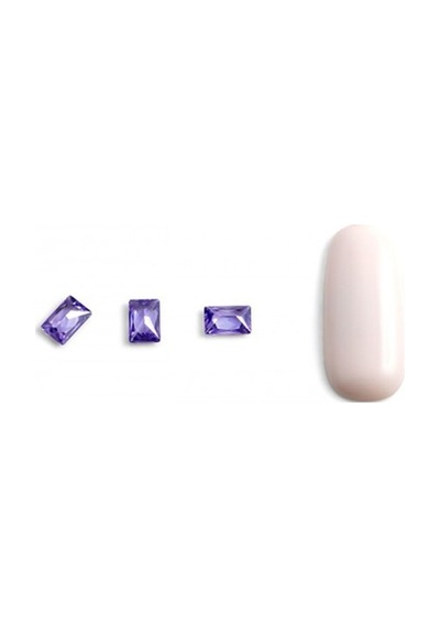 Hacimsel Kristal N1 Leylak Baget 10'lu Paket - 3d Zarif Nail Art Taşı Lila