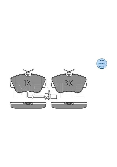 Meyle 0252344519w Fren Balatası Ön Fıslı Aja Vw 22505vv