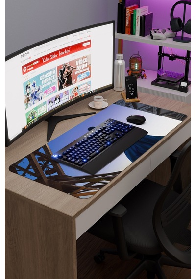 Lupin V5 90x40 Xxl Gaming Kauçuk Kaymaz Taban Mouse Pad Fare Altlığı