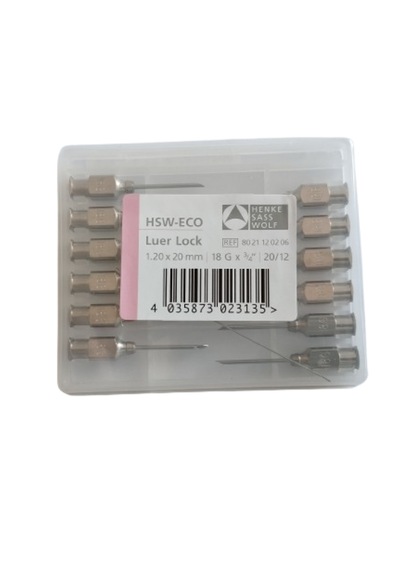 Henke - Enjektör Ucu Çelik 18g X 3/4" 1 Paket 12 Adet