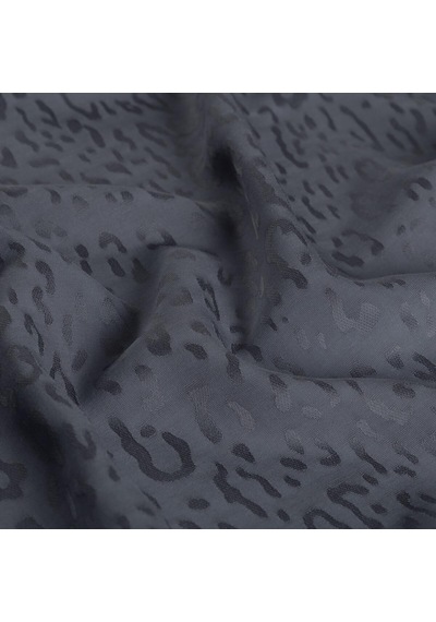 İpekevi Monogram Şal - Leopar Desenli - Gümüş Gümüş
