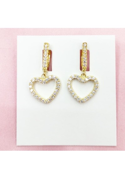 Oriental Kuyumculuk Jewellery Gold Kalp Küpe Gold