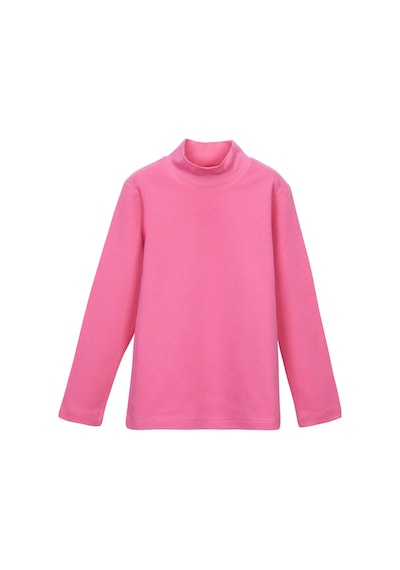 Lovetti Şeker Pembe Kız Çocuk Yarım Balıkçı Uzun Kol Tişört Pembe