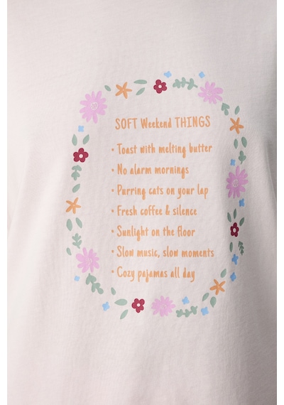 Penti Pembe Weekends Pamuklu Pantolon Pijama Takımı