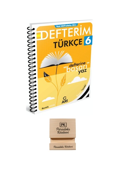 Arı 6. Sınıf Türkçe Defterim + Telefon Standı
