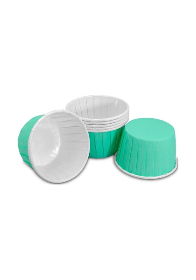 Kafem Mat Mint Yeşili Muffin Kek Kapsülü 50li X 5 Paket - K12 Yeşil