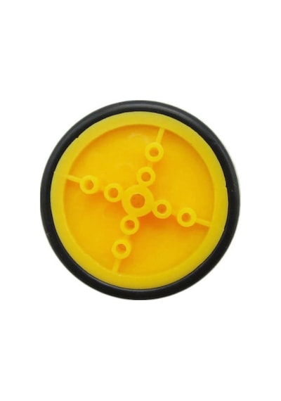 42mm Mini Rubber Tekerlek 3mm Mil Uyumlu Robot Oyuncak