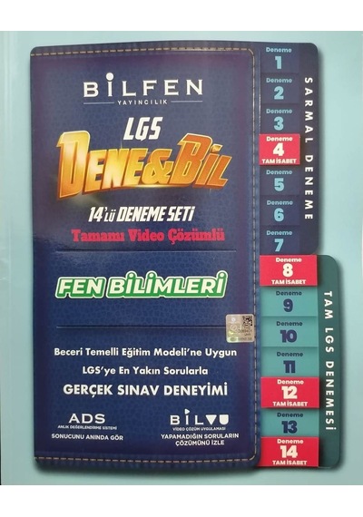 Bilfen 8.Sınıf LGS Denebil Fen Bilimleri 14 Deneme Seti - Bilfen