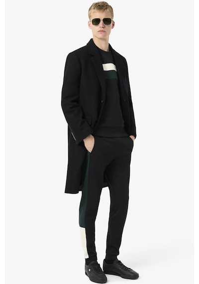 Lacoste Men's Classic Fit Colour-block Fleece Hoodie Organik Pamuk Renk Bloklu Bisiklet Yaka Sweatshirt Siyah Lacoste Men's Classic Fit Colour-block Fleece Hoodie Organik Pamuk Renk Bloklu Bisiklet Yaka Sweatshirt Siyah