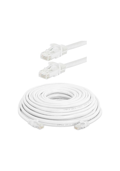 Cat6 Kablo Ethernet Internet Adsl Kablosu Fabrikasyon - 20 Metre
