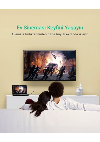 Ugreen 4k 60hz Displayport To Displayport Kablo, 2 Metre, Siyah, 10211